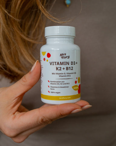 Gélules de vitamine D3 + K2 + B12