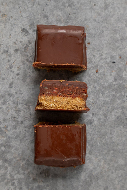 Barre de dessert bio à la framboise 50 g, boîte de 12 pièces, fruitée, chocolatée, naturellement bonne⚠️Produit expédié sans réfrigération⚠️