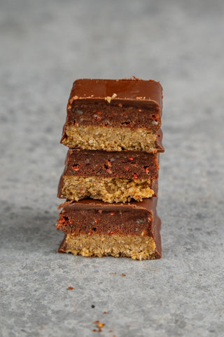 Barre de dessert bio à la framboise 50 g, boîte de 12 pièces, fruitée, chocolatée, naturellement bonne⚠️Produit expédié sans réfrigération⚠️