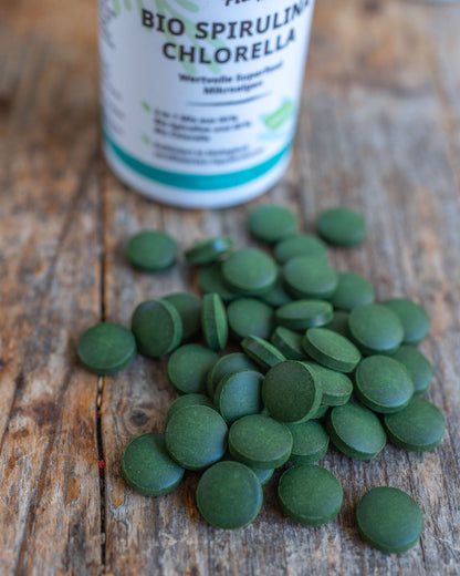 Mrs Flury Organic Spirulina & Organic Chlorella Tablets
