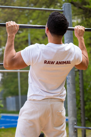 The Raw Animal T-Shirt in classic white