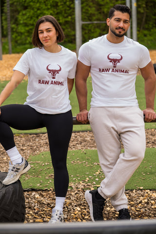 The Raw Animal T-Shirt in classic white