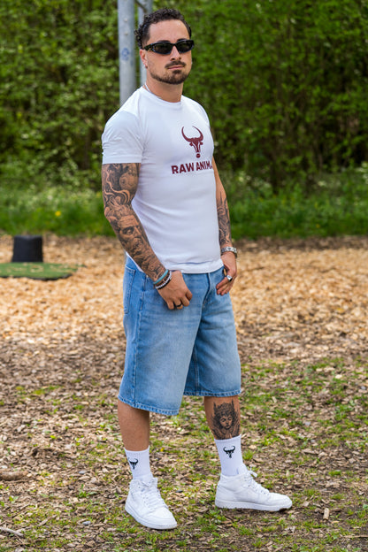 The Raw Animal T-Shirt in classic white