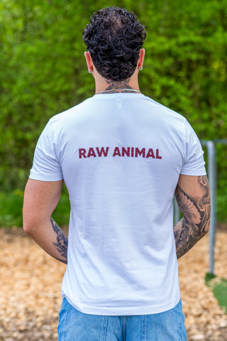 The Raw Animal T-Shirt in classic white