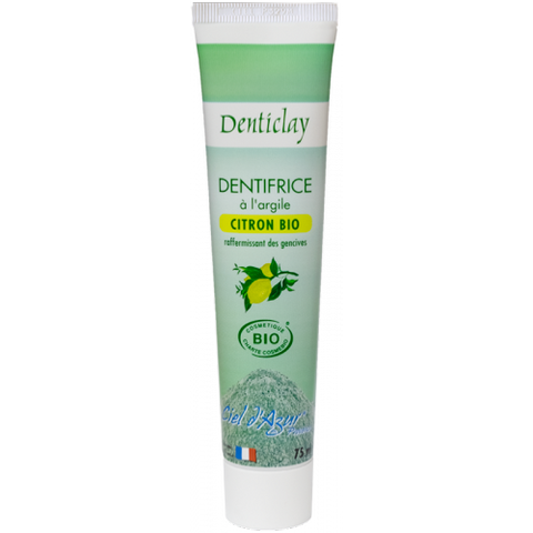 Dentifrice ŕ l'argile et au citron, Ciel d'Azur, 75ml*