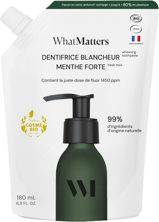 Eco-recharge Dentifrice Menthe Blancheur & Fluor +7 ans 180mL