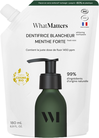 Eco-recharge Dentifrice Menthe Blancheur & Fluor +7 ans 180mL