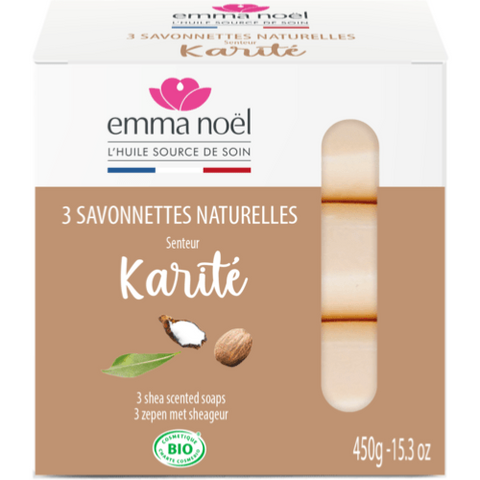 Savonnettes Karité Bio, Emma Noël, 3×150g*