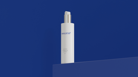 Elegant body treatment packaging styled in spa setting