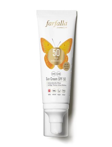 Farfalla High Protection Sun Cream SPF 50 80 ml Natural Sunscreen