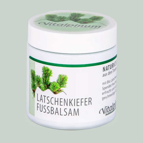 Latschenkiefer Fussbalsam Unterweger – Naturkosmetik mit Bio-Latschenkieferöl zur Pflege & Erfrischung müder Füsse