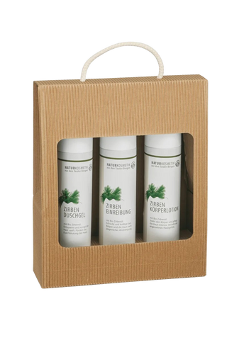 Fratelli Unterweger pacchetto per la cura del pino cembro – cosmetici naturali con olio biologico di pino cembro per un utilizzo rilassante e nutriente per il corpo e i sensi