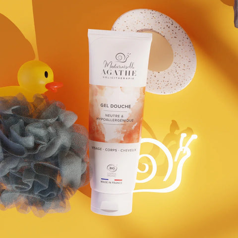 Gel douche à la bave d'escargot bio - pour toute la famille