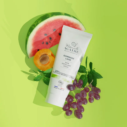 Gommage lisse à la bave d'escargot certifié bio - soin exfoliant doux