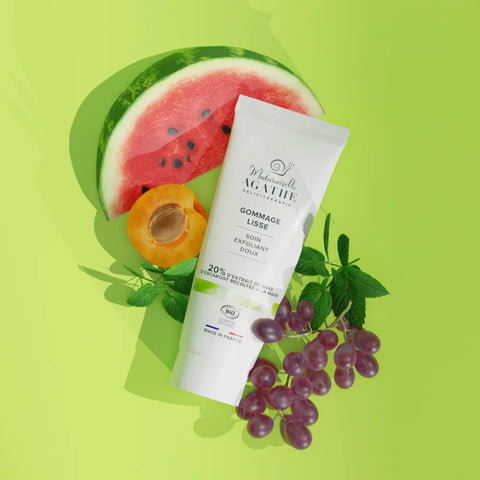 Gommage lisse à la bave d'escargot certifié bio - soin exfoliant doux