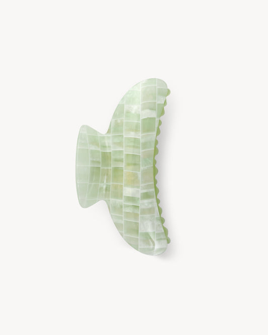 Haarklammer - Machete Grande Heirloom Mint Shell Checker