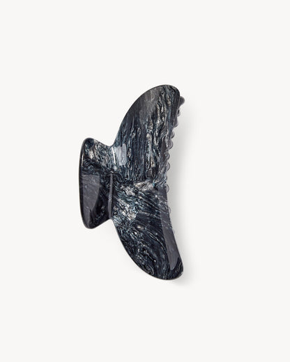 Barrette à cheveux - Grande Machette héritage en obsidienne