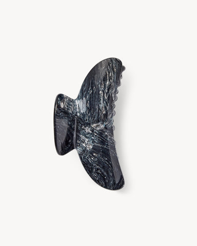 Barrette à cheveux - Grande Machette héritage en obsidienne