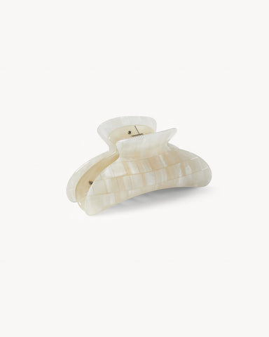 Haarklammer - Machete Grande Heirloom Opalite Shell Checker