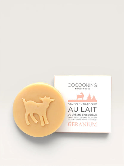 Savon au lait de chèvre Géranium