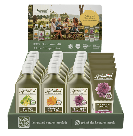 HERBALIND counter display hair care