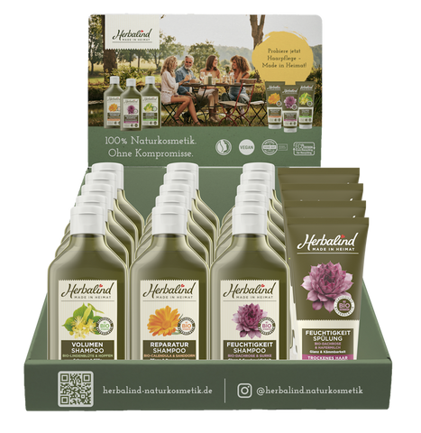 HERBALIND counter display hair care