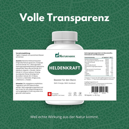 NATURFABRIK Heldenkraft 90 Kapseln