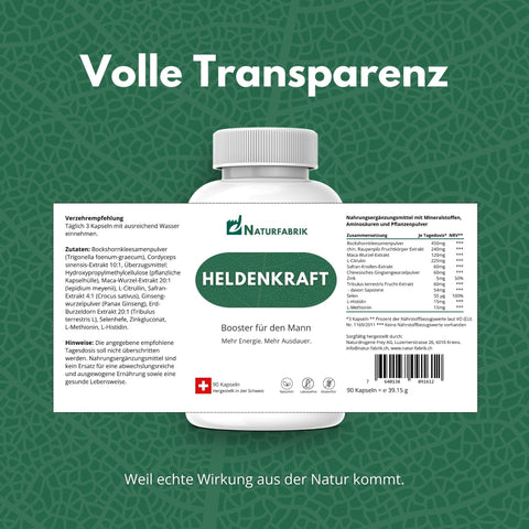 NATURFABRIK Heldenkraft 90 Kapseln
