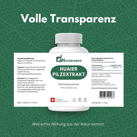 NATURFABRIK Huaier Pilzextrakt Kapseln 300 Stk (3er)