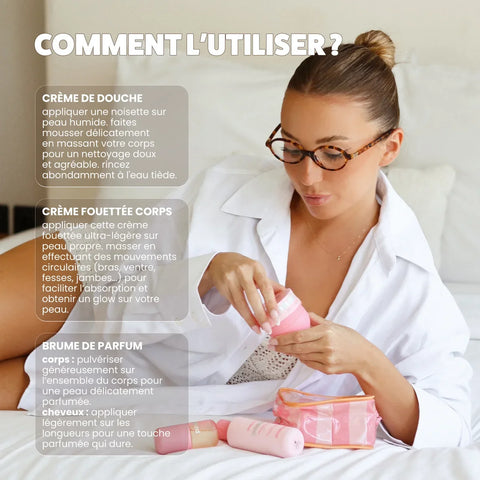 Coffret soin corps Peachee Lychee - Paalm Cosmetics
