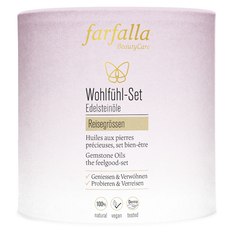 Farfalla – Set di benessere di oli di pietra preziosa | Set di aromaterapia | 7 × 10 ml