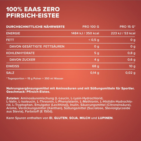 IRONMAXX 100% EAAs Zero 500g