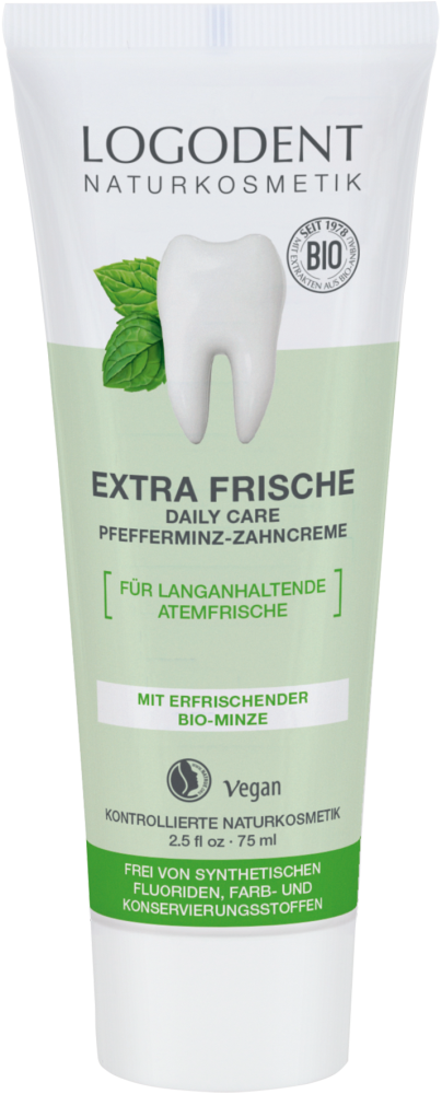 LOGONA EXTRA FRESH daily care peppermint toothpaste