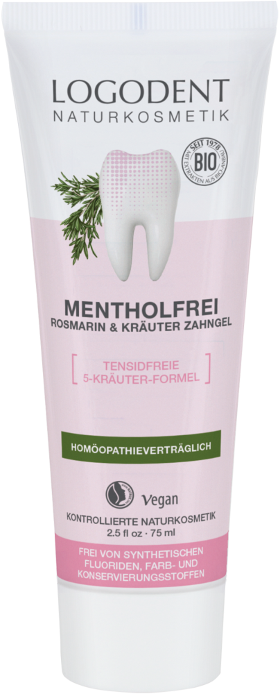 LOGONA MENTHOL-FREE Rosemary herbal toothpaste