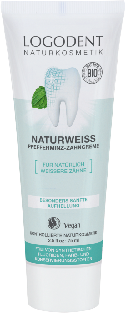 LOGONA NATURAL WHITE Peppermint toothpaste