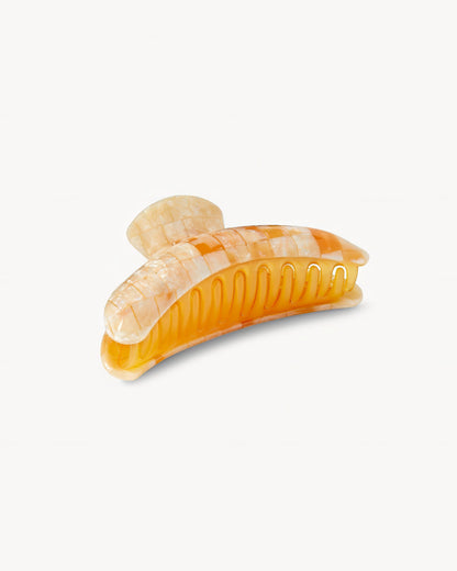 Haarklammer - Machete Jumbo Heirloom Claw Sea Shell Checker