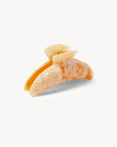 Haarklammer - Machete Jumbo Heirloom Claw Sea Shell Checker