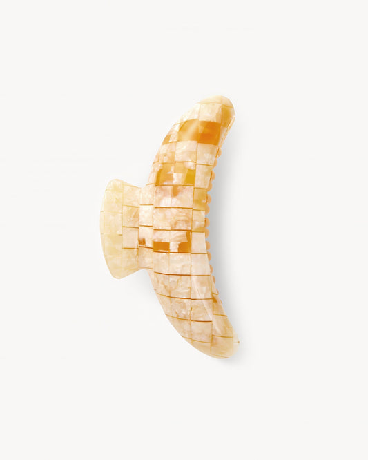 Haarklammer - Machete Jumbo Heirloom Claw Sea Shell Checker