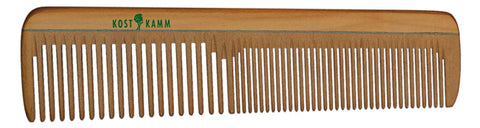 KOSTKAMM Styling comb wood coarse-fine 16cm
