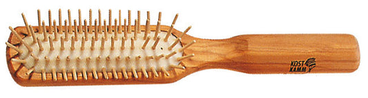 KOSTKAMM Wooden Brush Olive straight wooden knobs