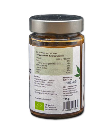 Bio Hanf Kakao Creme vegan 225g