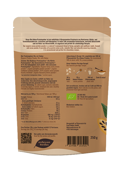 Bio protéine de cacao végane 250 g