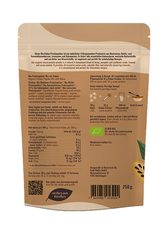 Bio protéine de cacao végane 250 g