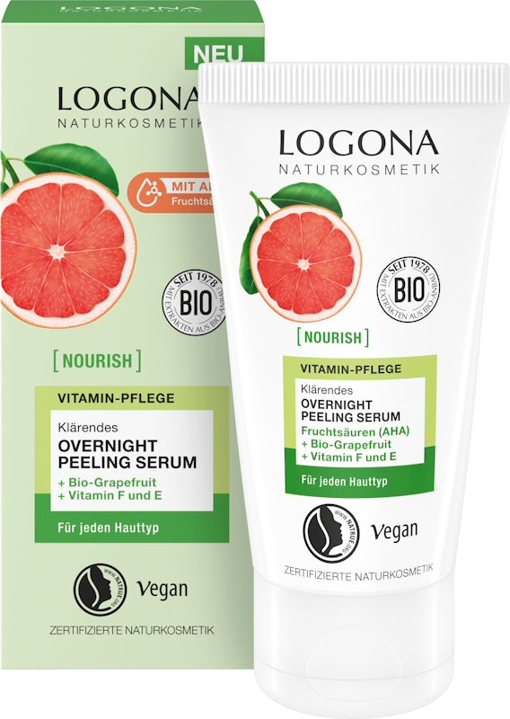 LOGONA Overnight Peel. Serum,Fruchtsäure