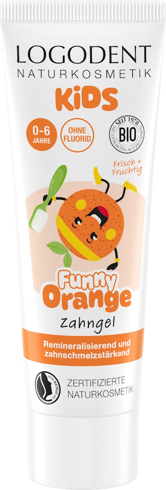 LOGONA Tooth Gel Kids Funny Orange