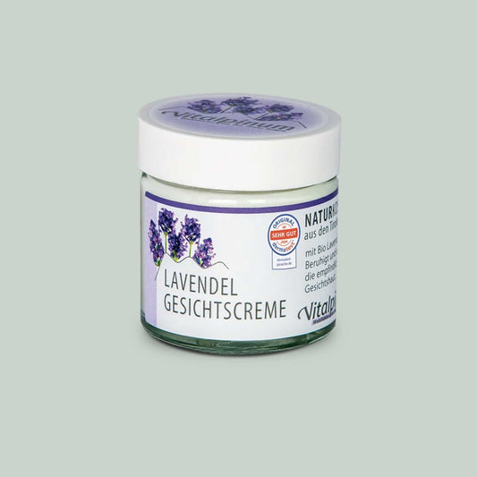Lavendel Gesichtscreme für empfindliche & sensible Haut – mit ätherischem Lavendelöl | Unterweger