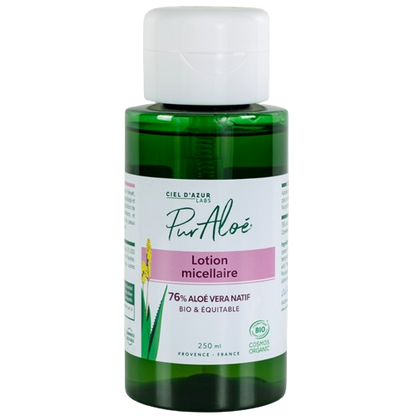 Lotion micellaire ŕ l'aloe vera (76%) équitable, Pur'Aloé, 250ml*