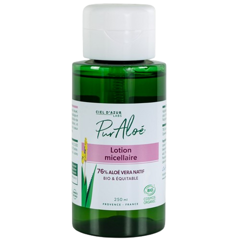 Lotion micellaire ŕ l'aloe vera (76%) équitable, Pur'Aloé, 250ml*