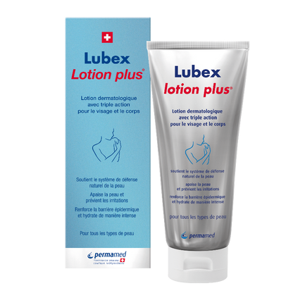 Lubex Lotion Plus – Swiss triple-action dermatological lotion for sensitive & irritated skin | Beautylion.ch