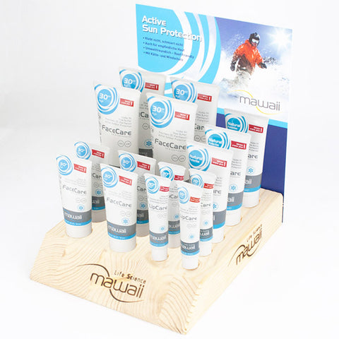 mawaii Timber Counter Display for WinterCare